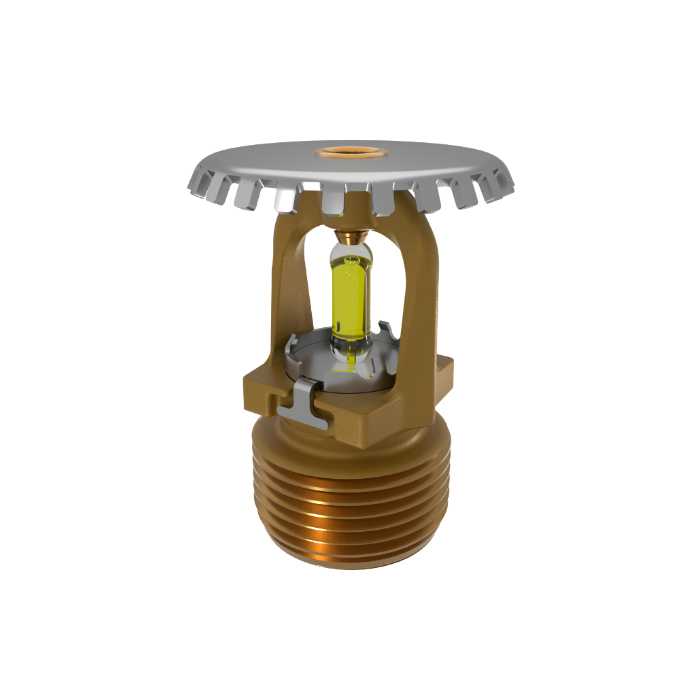 Viking® VK2001, Model XT1, 8.0K, Standard, Upright, SR, 3/4" NPT, Brass, 175 Degree 23875AD Fire Sprinkler Head - WeSupplyIt.com