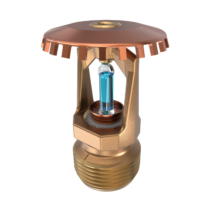 Viking® VK200, Model M, 8.0K, Standard, Upright, SR, 3/4" NPT, Brass, 286 Degree 18263AG Fire Sprinkler Head - WeSupplyIt.com