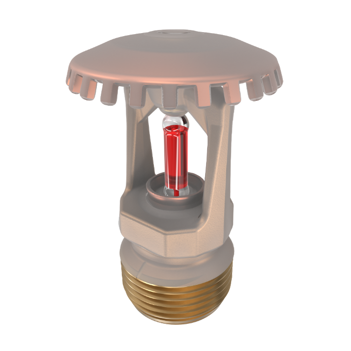 Viking® VK200, Model M, 8.0K, Standard, Upright, SR, 3/4" NPT, Wax Coated Brass, 155 Degree 18263CB Fire Sprinkler Head - WeSupplyIt.com