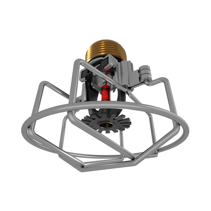 Viking® VK2021, XT1, Intermediate Level/In-Rack, Preassembled w/ Guard, 8.0K, Pendent, SR, 3/4" NPT, Black, 155 Degree 23876MB/BG Fire Sprinkler Head - WeSupplyIt.com