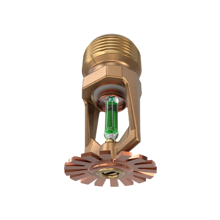 Viking® VK202, Model M, 8.0K, Standard, Pendent, SR, 3/4" NPT, Brass, 200 Degree 18264AE Fire Sprinkler Head - WeSupplyIt.com