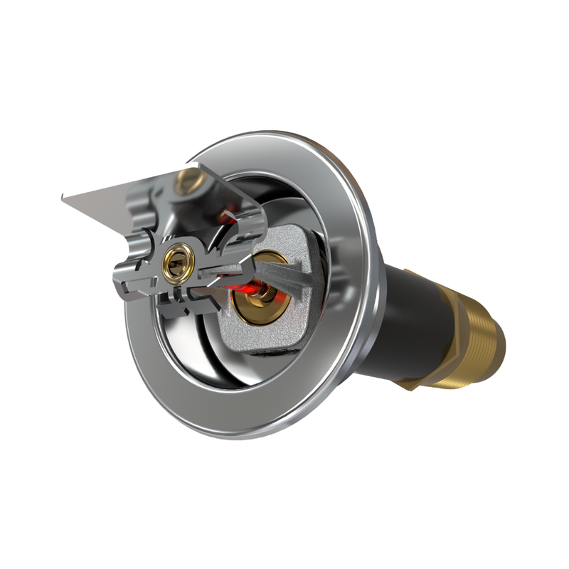Viking® VK2543, Standard, Dry Sprinkler, 8.0K, Horizontal Sidewall, SR, 1” NPT, Recessed Adjustable, Chrome, 155 Degree, 24” Length, 21481UFB24 Fire Sprinkler Head - WeSupplyIt.com
