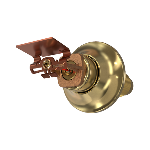 Viking® VK2773, Standard, Dry Sprinkler, 8.0K, Standard Adjustable, Horizontal Sidewall, QR, 1” NPT, Brass, 155 Degree, 12” Length, 21489UAB12 Fire Sprinkler Head - WeSupplyIt.com