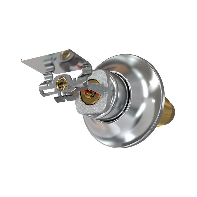 Viking® VK2773, Standard, Dry Sprinkler, 8.0K, Standard Adjustable, Horizontal Sidewall, QR, 1” NPT, Chrome, 155 Degree, 24” Length, 21489UFB24 Fire Sprinkler Head - WeSupplyIt.com