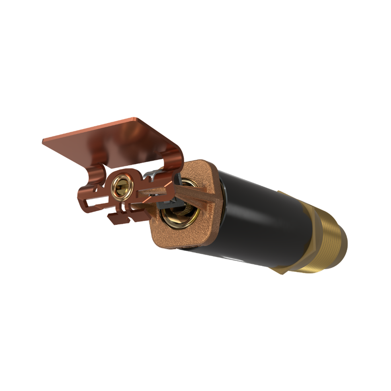 Viking® VK2843, Standard, Dry Sprinkler, Fusible Link, 8.0K, Plain Barrel, Horizontal Sidewall, QR, 1” NPT, Brass, 165 Degree, 18” Length, 21497UAC18 Fire Sprinkler Head - WeSupplyIt.com