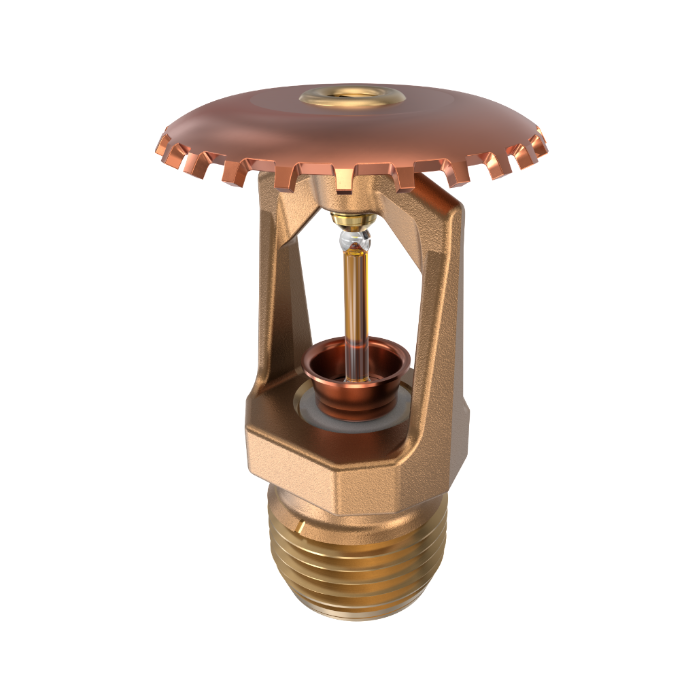 Viking® VK300, Model M, 5.6K, Standard, Upright, QR, 1/2" NPT, Brass, 135 Degree 12978AA Fire Sprinkler Head - WeSupplyIt.com