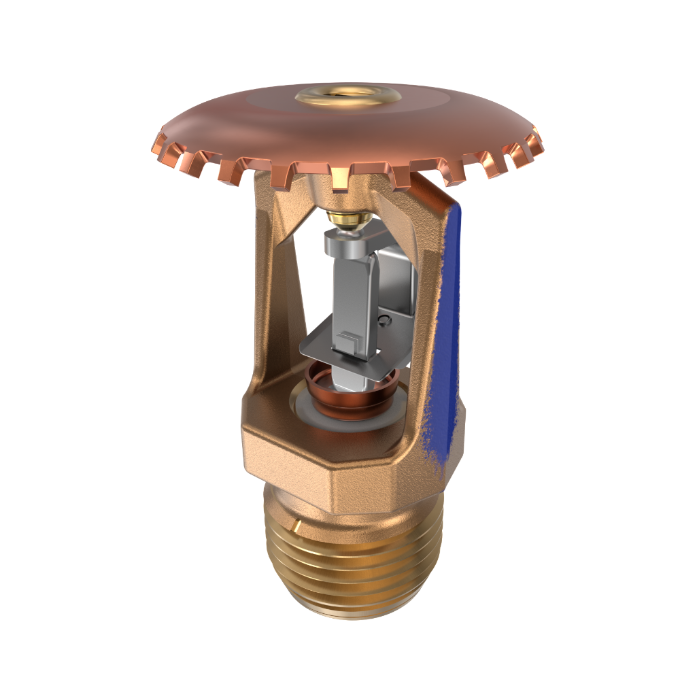Viking® VK301, Model M, 5.6K, Standard, Fusible Link, Upright, QR, 1/2" NPT, Brass, 280 Degree 17535AG Fire Sprinkler Head - WeSupplyIt.com