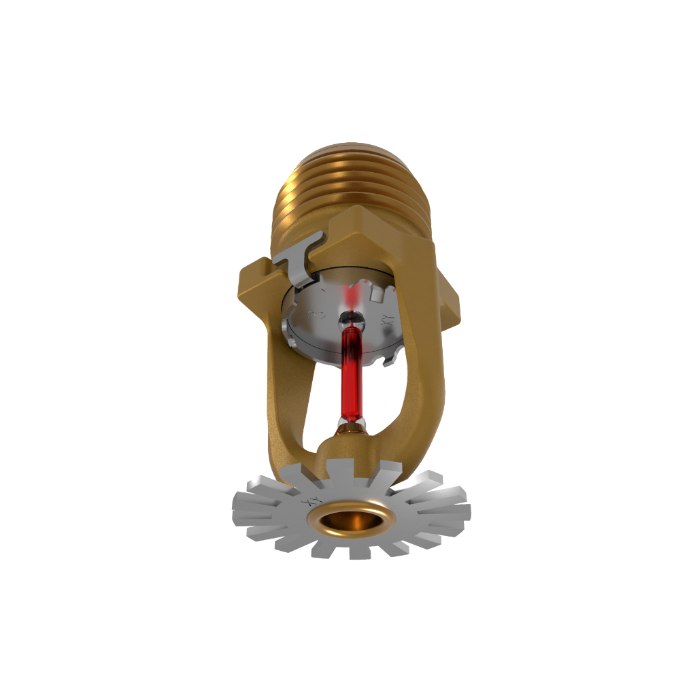 Viking® VK3021, XT1, 5.6K, Standard, Pendent, QR, 1/2" NPT, Brass, 155 Degree 23870AB Fire Sprinkler Head - WeSupplyIt.com