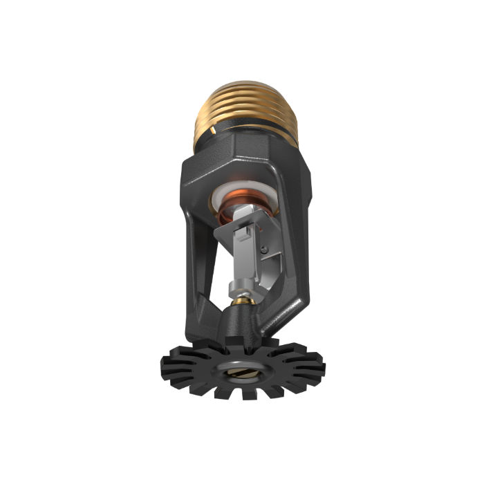 Viking® VK303, Model M, 5.6K, Standard, Fusible Link, Pendent, QR, 1/2" NPT, Black, 165 Degree 17536MC/B Fire Sprinkler Head - WeSupplyIt.com