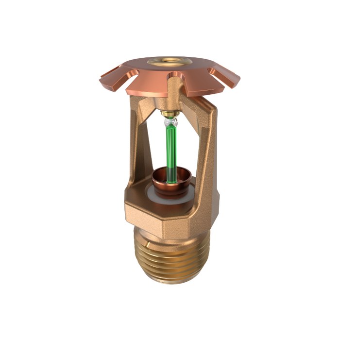 Viking® VK310, Model M, 5.6K, Standard, Conventional, QR, 1/2" NPT, Brass, 200 Degree 19391AE Fire Sprinkler Head