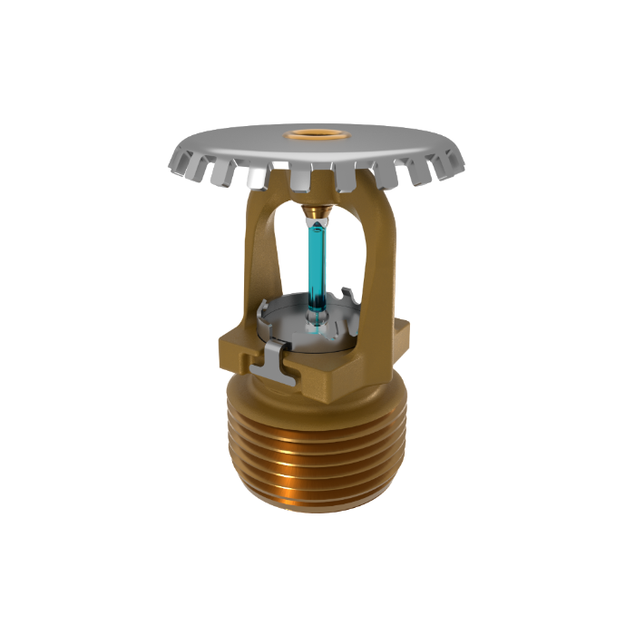 Viking® VK3501, XT1, 8.0K, Standard, Upright, QR, 3/4" NPT, Brass, 286 Degree 23877AG Fire Sprinkler Head