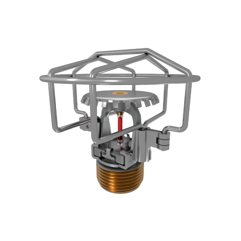Viking® VK3501, XT1, Intermediate Level/In-Rack, Preassembled w/ Guard, 8.0K, Upright, QR, 3/4" NPT, Chrome, 155 Degree 23877FBG Fire Sprinkler Head - WeSupplyIt.com