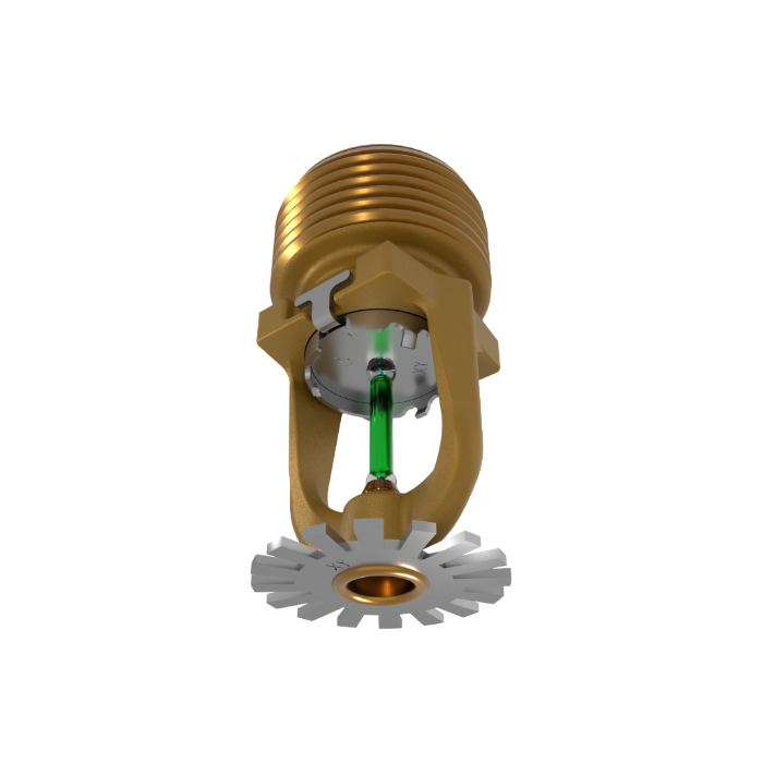 Viking® VK3521, XT1, 8.0K, Standard, Pendent, QR, 3/4" NPT, Brass, 200 Degree 23878AE Fire Sprinkler Head - WeSupplyIt.com