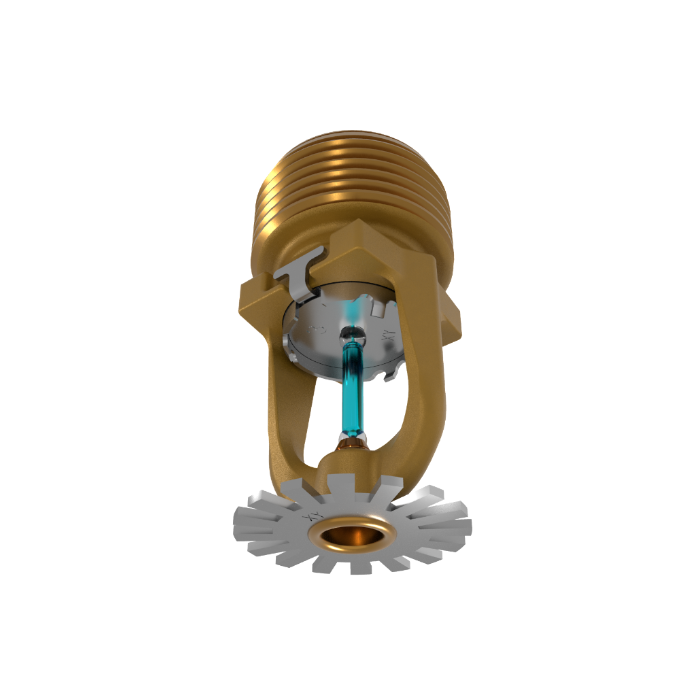 Viking® VK3521, XT1, 8.0K, Standard, Pendent, QR, 3/4" NPT, Brass, 286 Degree 23878AG Fire Sprinkler Head