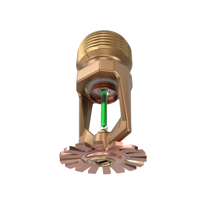 Viking® VK352, Model M, 8.0K, Standard, Pendent, QR, 3/4" NPT, Brass, 200 Degree 18258AE Fire Sprinkler Head