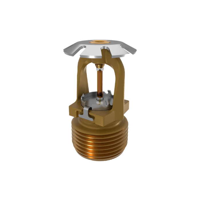 Viking® VK3541, 8.0K, Standard, Conventional, QR, 3/4" NPT, Brass, 135 Degree 23912AA Fire Sprinkler Head