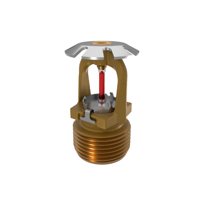 Viking® VK3541, 8.0K, Standard, Conventional, QR, 3/4" NPT, Brass, 155 Degree 23912AB Fire Sprinkler Head - WeSupplyIt.com