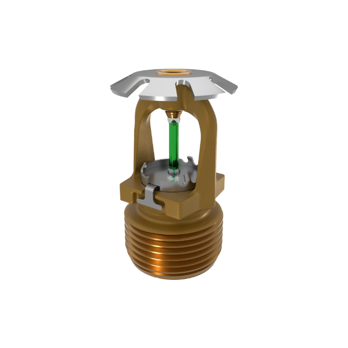Viking® VK3541, 8.0K, Standard, Conventional, QR, 3/4" NPT, Brass, 200 Degree 23912AE Fire Sprinkler Head - WeSupplyIt.com