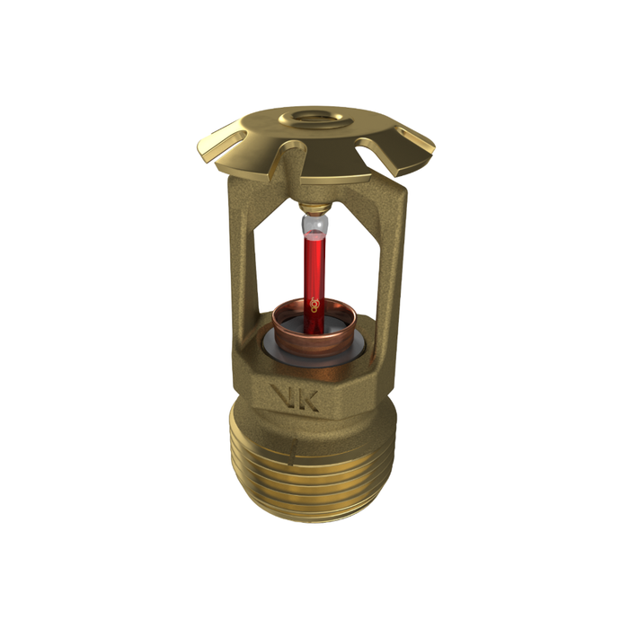 Viking® VK354, Model M, 8.0K, Standard, Conventional, QR, 3/4" NPT, Brass, 155 Degree 18261AB Fire Sprinkler Head