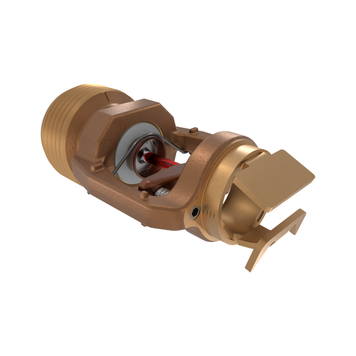 Viking® VK360, Model M, 8.0K, Standard, Horizontal Sidewall, QR, 3/4" NPT, Brass, 155 Degree 15591AB Fire Sprinkler Head