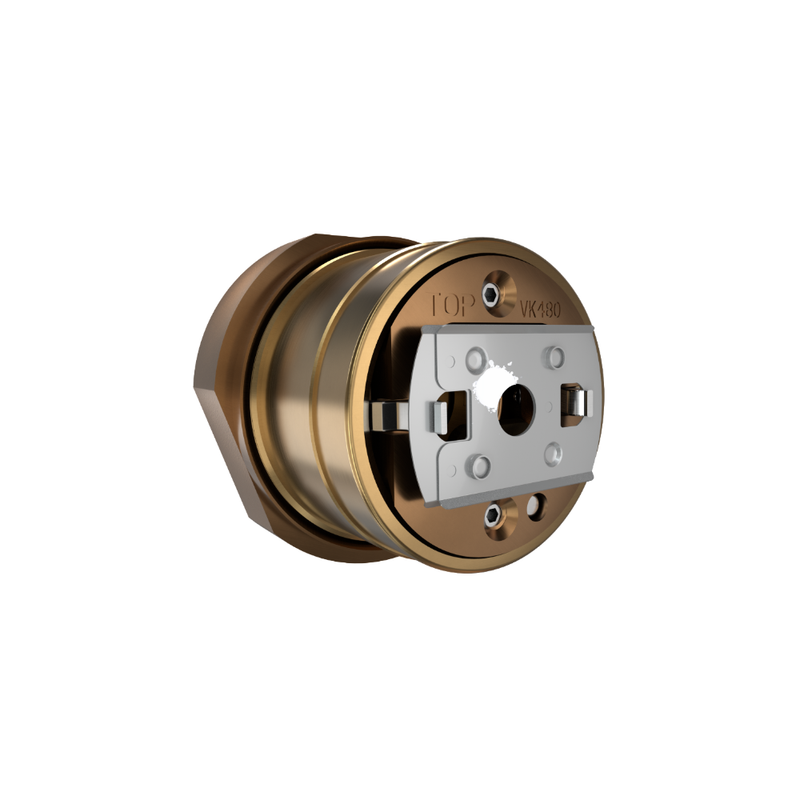 Viking® VK480, Freedom, Residential Sprinkler, Horizontal Sidewall, Fusible Link Flat Concealed, 4.0K, QR, 1/2" NPT, Brass, 205 Degree 16116AE Fire Sprinkler Head - WeSupplyIt.com