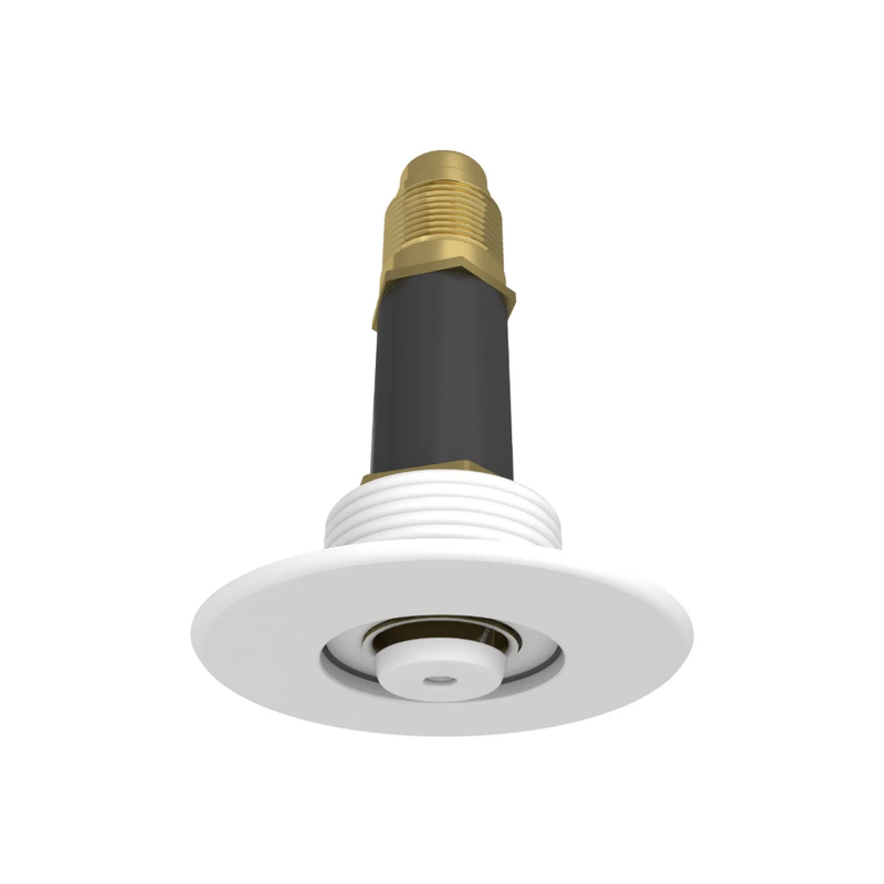 Viking® VK482, Dry Sprinkler, 5.6K, Light and Ordinary Hazard, Recessed Flush-Style Sprinkler, Pendent, Fusible Link, QR, 1” NPT, White, 165 Degree, 24” Length, 18385MC/W24 Fire Sprinkler Head - WeSupplyIt.com