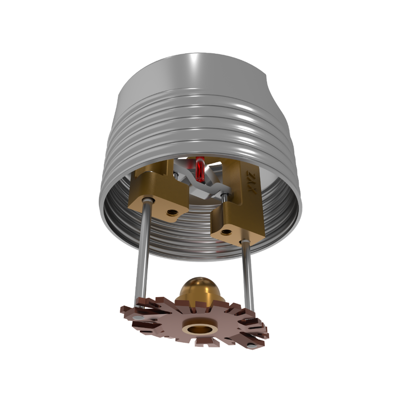 Viking® VK494, Freedom, Residential Sprinkler, Concealed Pendent, 4.9K, QR, 1/2" NPT, Brass, 155 Degree 23707AB Fire Sprinkler Head - WeSupplyIt.com