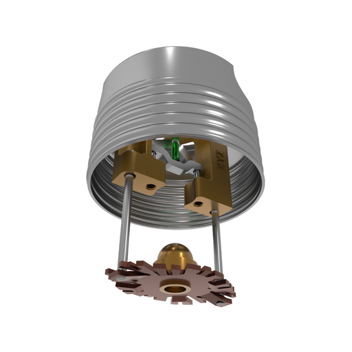 Viking® VK494, Freedom, Residential Sprinkler, Concealed Pendent, 4.9K, QR, 1/2" NPT, Brass, 200 Degree 23707AE Fire Sprinkler Head - WeSupplyIt.com