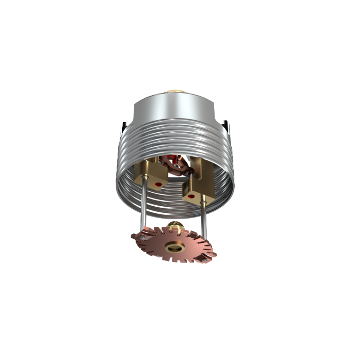 Viking® VK498, Freedom, Residential Sprinkler, Flat Concealed Pendent, 5.8K, QR, 1/2" NPT, Brass, 155 Degree 23764AB Fire Sprinkler Head - WeSupplyIt.com