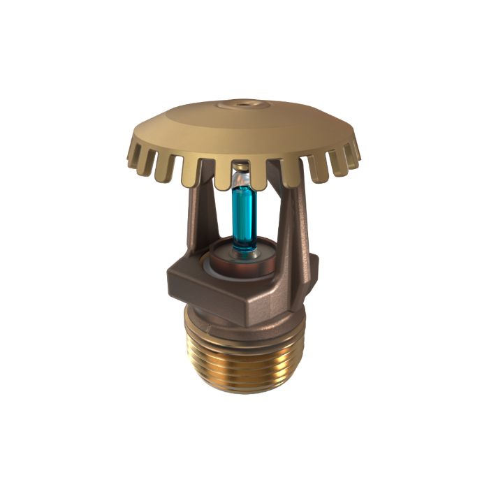 Viking® VK530, Model M, ELO, Special Application, 11.2K, Upright, SR, 3/4" NPT, Wax Coated Brass, 286 Degree, 09679CG Fire Sprinkler Head - WeSupplyIt.com