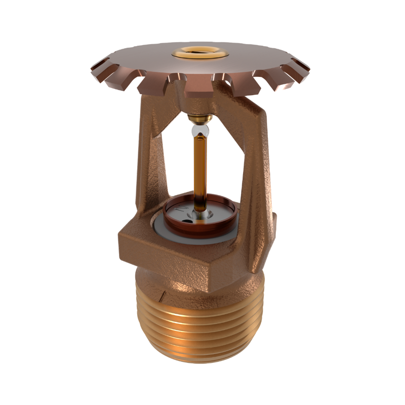 Viking® VK532, Microfast Model M, 11.2K, Extra Large Orifice, Extended Coverage, Upright, QR/SR, 3/4" NPT, Brass, 135 Degree 08687AA Fire Sprinkler Head - WeSupplyIt.com