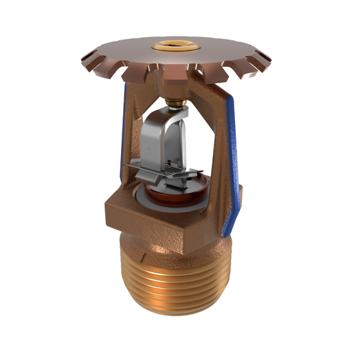 Viking® VK535, Microfast Model M, 11.2K, Extended Coverage, Fusible Link, Upright, QR, 3/4" NPT, Brass, 280 Degree 14139AG Fire Sprinkler Head - WeSupplyIt.com