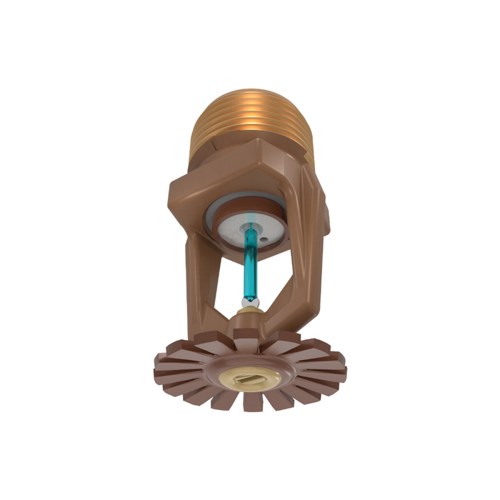 Viking® VK536, Model M, ELO, Special Application, 11.2K, Pendent, SR, 3/4" NPT, Wax Coated Brass, 286 Degree 07961CG Fire Sprinkler Head - WeSupplyIt.com