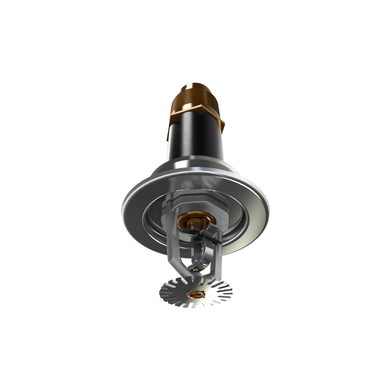 Viking® VK545, ELO, Standard, Dry Sprinkler, 11.2K, Pendent, Fusible Link, SR, Recessed Adjustable, 1 1/4” NPT, Chrome, 205 Degree, 24” Length, 19835FE24 Fire Sprinkler Head - WeSupplyIt.com