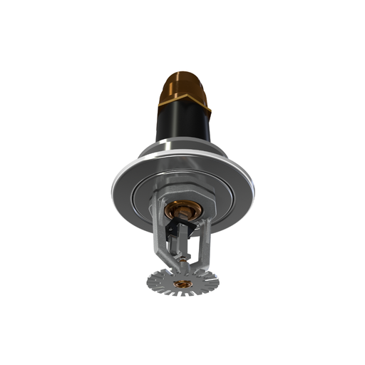 Viking® VK548, ELO, Standard, Dry Sprinkler, 11.2K, Pendent, Fusible Link, QR, Recessed Adjustable, 1 1/4” NPT, Chrome, 165 Degree, 24” Length, 19833FC24 Fire Sprinkler Head - WeSupplyIt.com