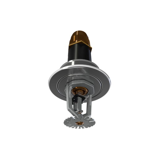 Viking® VK548, ELO, Standard, Dry Sprinkler, 11.2K, Pendent, Fusible Link, QR, Recessed Adjustable, 1 1/4” NPT, Chrome, 205 Degree, 24” Length, 19833FE24 Fire Sprinkler Head - WeSupplyIt.com