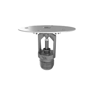 Viking® VK550, Micromatic Model M, Standard, Intermediate Level/In-Rack, Preassembled w/ Shield, 5.6K, Upright, SR/QR, 1/2" NPT, Brass, 360 Degree 12986AHU Fire Sprinkler Head - WeSupplyIt.com