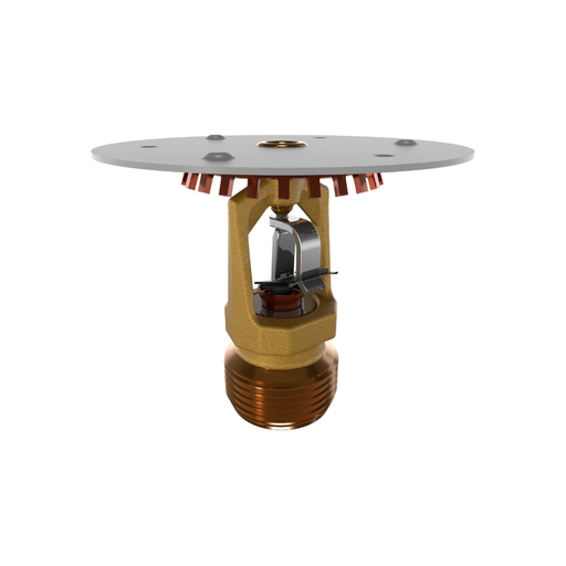 Viking® VK567, Microfast Model M, Intermediate Level/In-Rack, Preassembled w/ Shield, 8.0K, Upright, QR, 3/4" NPT, Brass, 280 Degree 18275AGU Fire Sprinkler Head - WeSupplyIt.com