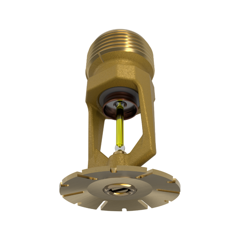 Viking® VK602, Microfast Model M, 8.0K, Extended Coverage, Pendent, QR/SR, 3/4" NPT, Brass, 175 Degree 18262AD Fire Sprinkler Head - WeSupplyIt.com