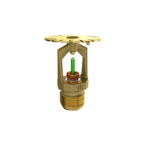 Viking® VK697, Attic Sprinkler, Specific Application, Upright, 5.6K, QR, 1/2" NPT, Brass, 200 Degree 21716AE Fire Sprinkler Head - WeSupplyIt.com