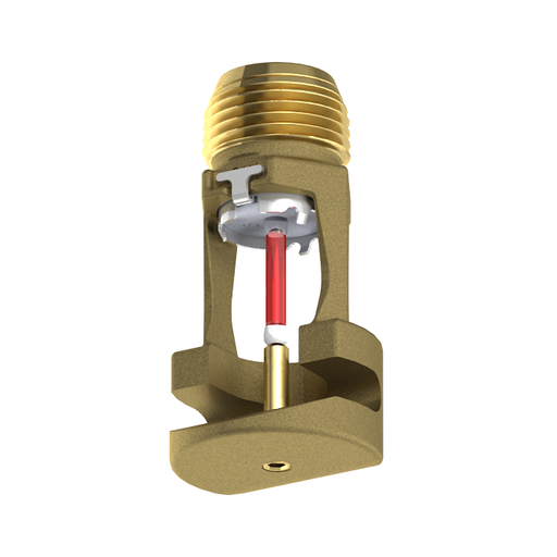 Viking® VK960, Window Sprinkler, Specific Application, Pendent Vertical Sidewall, 5.6K, QR, 1/2" NPT, Brass, 155 Degree 23832AB Fire Sprinkler Head - WeSupplyIt.com