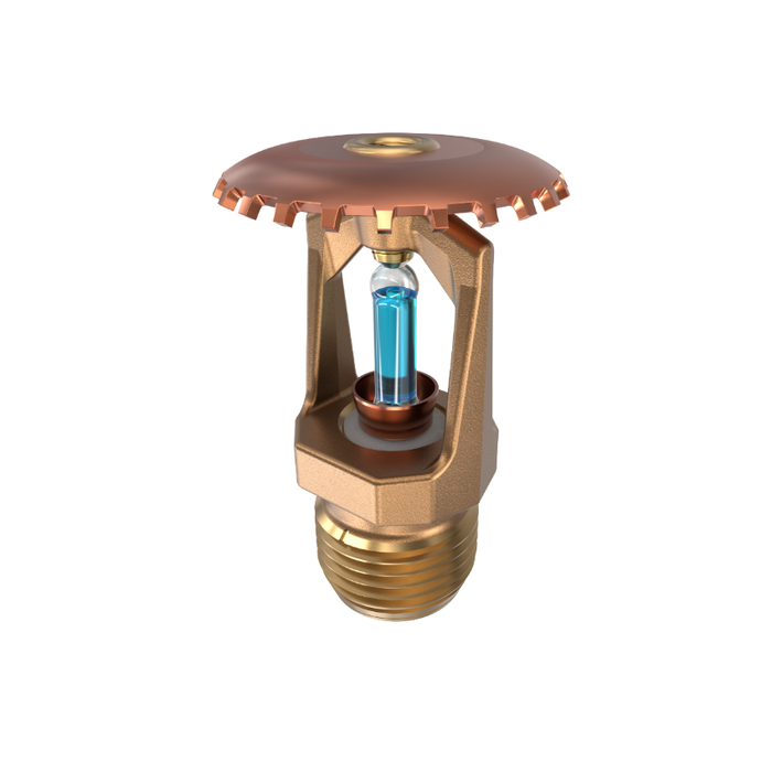 Viking® VK100, Model M, 5.6K, Standard, Upright, SR, 1/2" NPT, Brass 286 Degree 12986AG Fire Sprinkler Head - WeSupplyIt.com