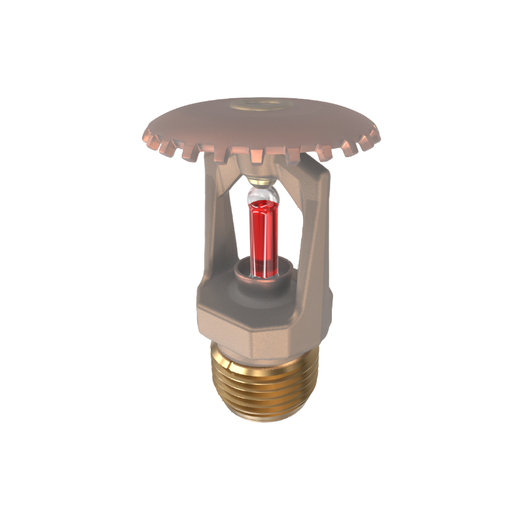 Viking® VK100, Model M, 5.6K, Standard, Upright, SR, 1/2" NPT, Wax Coated Brass 155 Degree 12986CB Fire Sprinkler Head - WeSupplyIt.com