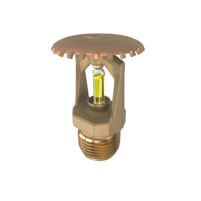 Viking® VK100, Model M, 5.6K, Standard, Upright, SR, 1/2" NPT, Wax Coated Brass 175 Degree 12986CD Fire Sprinkler Head - WeSupplyIt.com