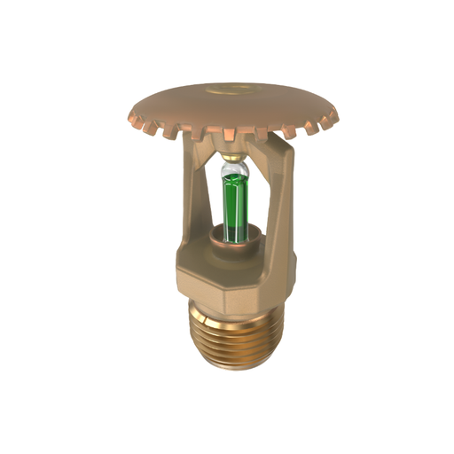 Viking® VK100, Model M, 5.6K, Standard, Upright, SR, 1/2" NPT, Wax Coated Brass 212 Degree 12986CM Fire Sprinkler Head - WeSupplyIt.com