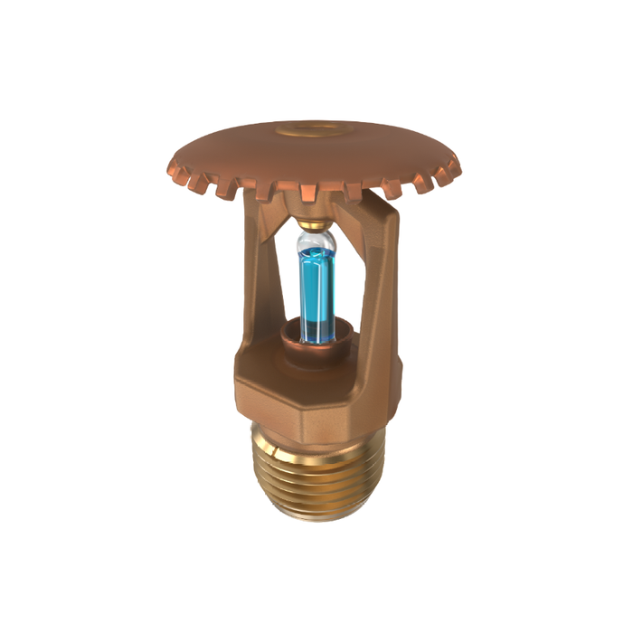 Viking® VK100, Model M, 5.6K, Standard, Upright, SR, 1/2" NPT, Wax Coated Brass 286 Degree 12986CG Fire Sprinkler Head - WeSupplyIt.com