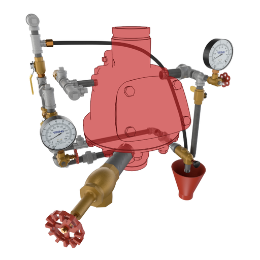 Viking® 08395USA Model F-1 Dry Valve, Domestic Trim Only, Galvanized, For 4" Valve - WeSupplyIt.com