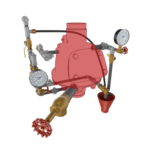 Viking® 10158P Model F-2 Dry Valve, Groove x Groove, Modular Trim Only, Galvanized, For 3" Valve - WeSupplyIt.com