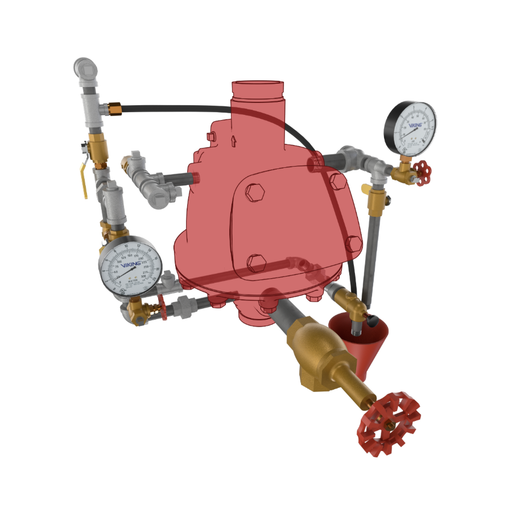 Viking® 10158 Model F-2 Dry Valve, Groove x Groove, Loose Trim Only, Galvanized, For 3" Valve - WeSupplyIt.com