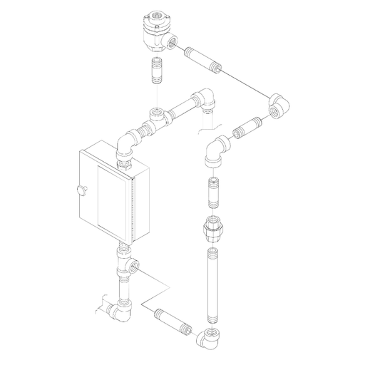 Viking® 10809P Pneumatic Releasing Trim, Standard Trim, For Use With Deluge And Single Interlock Preaction Systems, Modular Trim, Galvanized - WeSupplyIt.com